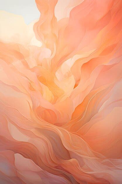 Premium AI Image | an abstract painting of orange and yellow colors ...