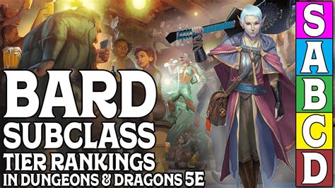 Bard Subclass Tier Ranking in Dungeons & Dragons 5e - YouTube