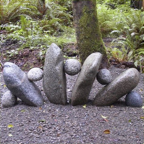 Garden Rock Art | Rock garden landscaping, Garden art, Unique gardens