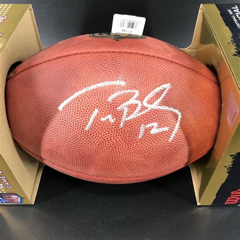 NFL Auction | Legends - Patriots Tom Brady Signed Authentic Football