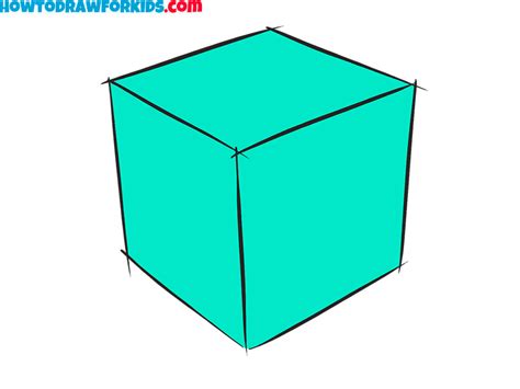 Easy How To Draw A Cube Tutorial And Cube Coloring Pa - vrogue.co