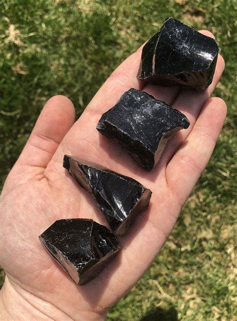 Raw Black Obsidian Stone | New Moon Beginnings