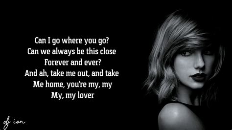 Taylor Swift Lover Lyrics - YouTube