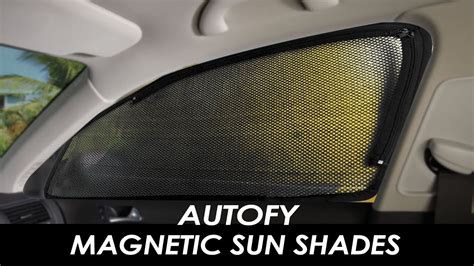 Autofy Magnetic Mesh Fabric Window Shades with Zipper for All Cars: Installation and Utility ...