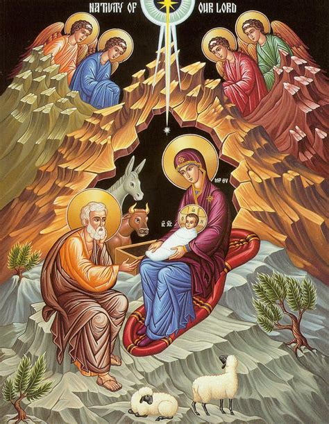 Monastery Icons O Holy Night Nativity Of Jesus Christ Mounted Plaque ...