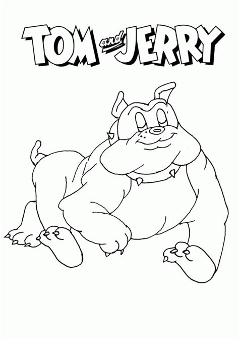 Tom And Jerry Spike Coloring Pages - Coloring Home