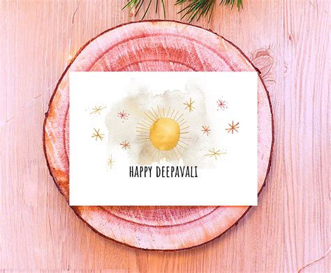 Printable Card Deepavali Greeting Card Instant Download 7 X 5 - Etsy