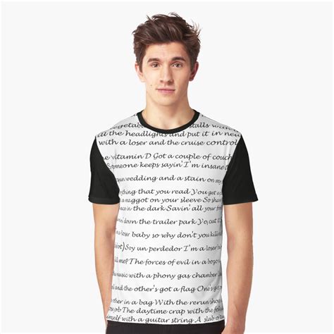 "BECK - Loser lyrics" T-shirt for Sale by adrienne75 | Redbubble