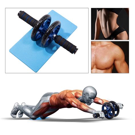 NK HOME Abdomen Round Abs Wheel Abdominal Muscle Building Machine at Home Workout Equipment for ...