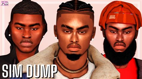 URBAN MALE SIM DUMP - CC FOLDER & SIMS DOWNLOAD | Sims 4 CAS - YouTube