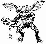 Gremlins Coloring Pages  Horror Artwork Art Halloween sketch template
