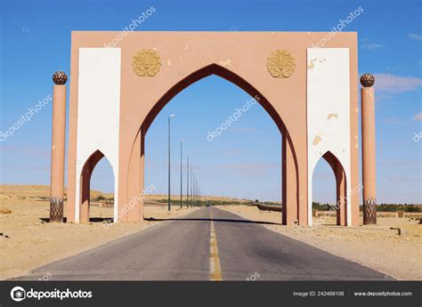 Laayoune City Gate Laayoune Western Sahara Morocco Stock Photo by ...