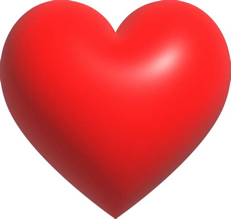 Red heart shape icon, Like or Love symbol for Valentine's day, 3D render illustration 18842695 PNG