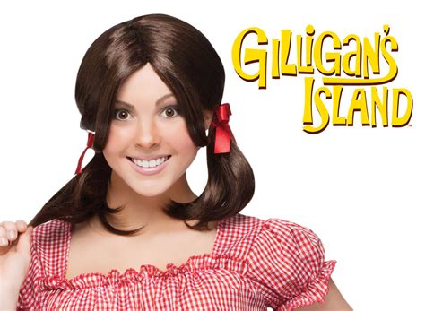 Gilligan's Island MaryAnn Mary Ann Costume Brown Brunette Pigtail Wig Adult