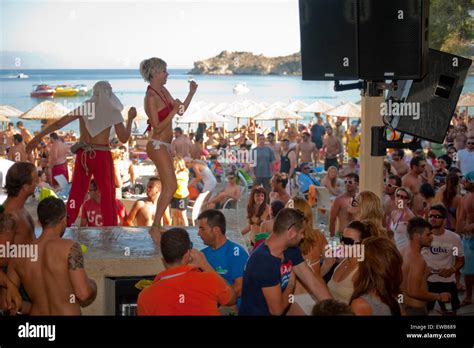 Mykonos Beach Party High Resolution Stock Photography and Images - Alamy