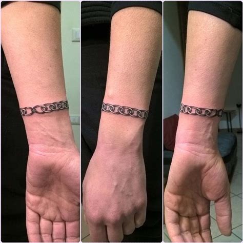 Chain Like Bracelet Tattoo Ideas | 타투, 문신, 팔찌