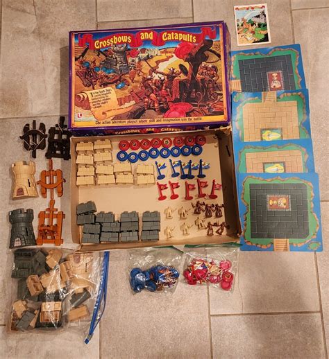 Crossbows and Catapults Game Battle Set, Lakeside, 1983, Complete Tons ...