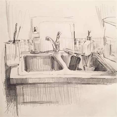 The Kitchen Sink. #art #drawing #sketch #sketchbook by Sarah Sedwick ...