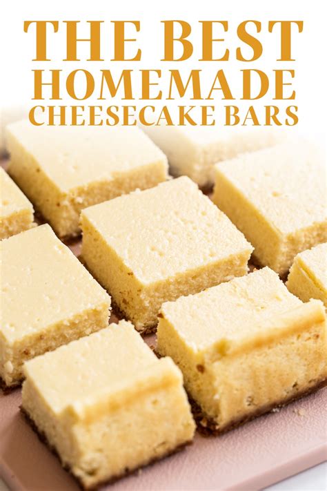 Easy Cheesecake Bars Recipe | Cheesecake Squares