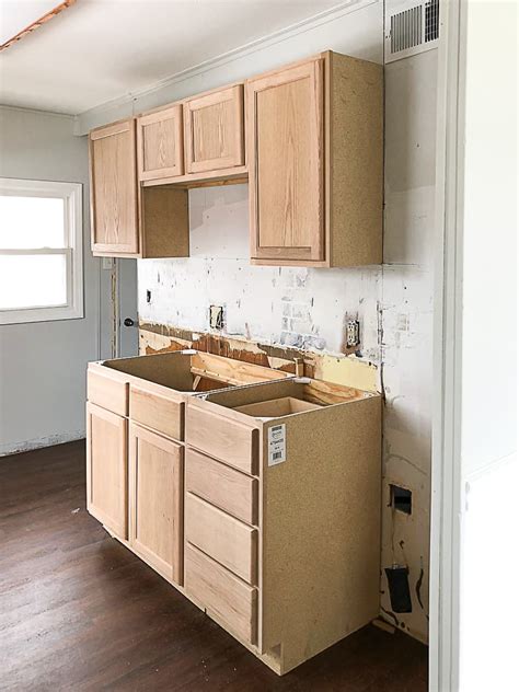 Unfinished Wood Cabinets To Make The Flip House Kitchen Beautiful