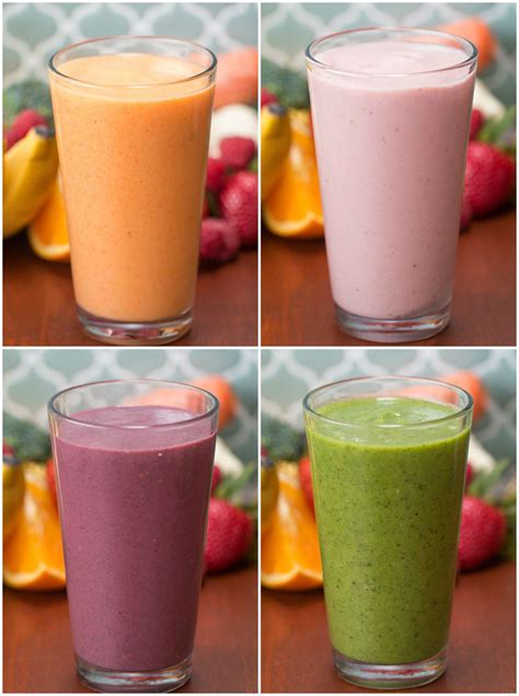 4 Make-Ahead Veggie-Packed Fruit Smoothies | Veggie and fruit smoothie, Vegetable smoothies ...