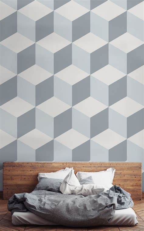 Geometric Wallpaper - Peel & Stick Designs - Hovia | Wallpaper bedroom ...