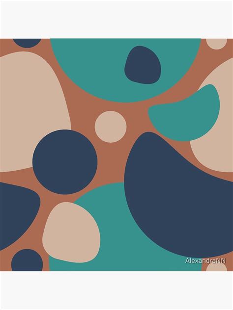 "Bubble pattern Blue Coffee theme" Poster for Sale by AlexandraNN | Redbubble
