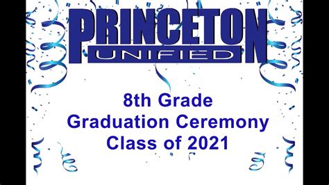 Princeton Unified Middle School Graduation 2021 - YouTube