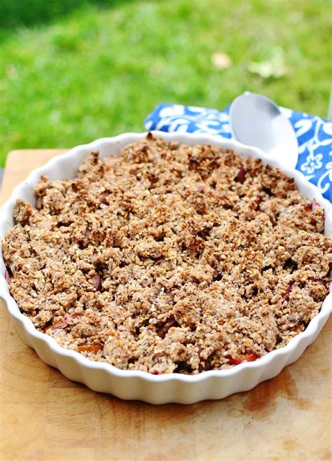 Healthy Vegan Plum Crumble with Oats - Everyday Healthy Recipes