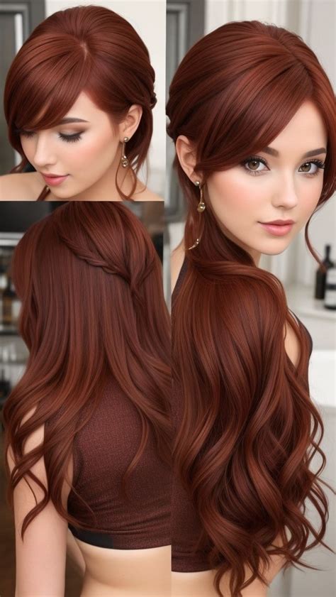 Chocolate Copper Hair Styles Copper Hair Dark, Red Copper Hair Color, Ginger Hair Color, Hair ...