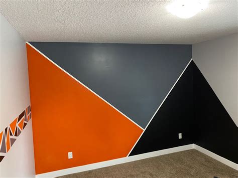 Geometrical Boys Room | Room wall colors, Bedroom wall paint, Room ...