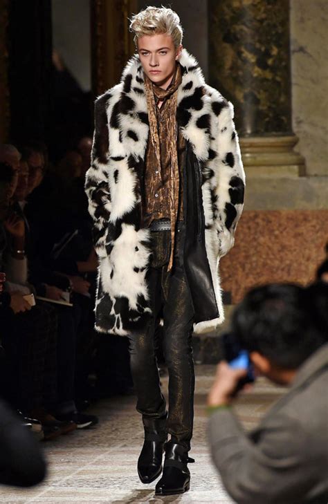 Roberto Cavalli Fall-Winter 2015/2016 collection at Milan men's fashion week