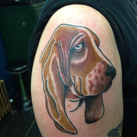 Traditional style basset hound | Animal tattoo, Traditional tattoo, Basset