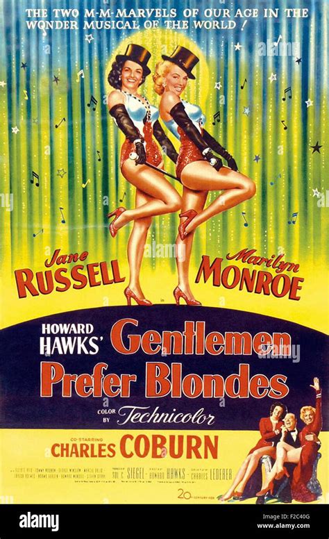 Gentlemen Prefer Blondes (1953) 01068 - Movie Poster Stock Photo - Alamy