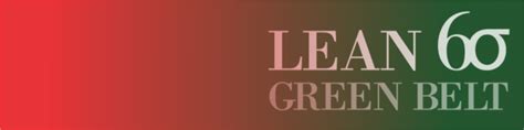 Lean Six Sigma Green Belt Certification Training - Apply Now