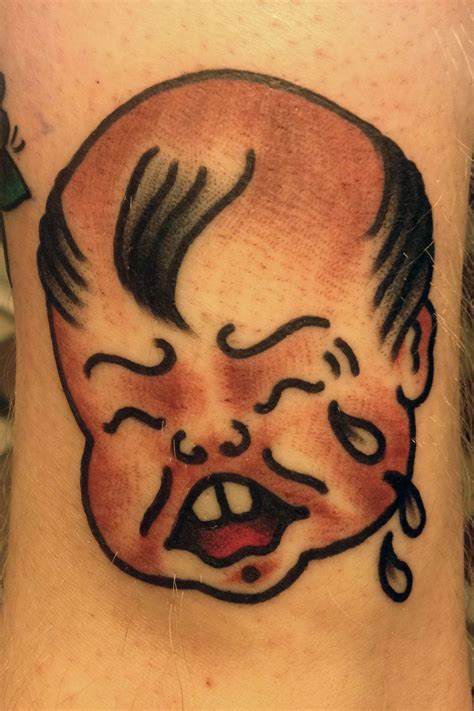 #crybaby #traditional #oldschool #tattoo #baby #StLouis #STL # ...