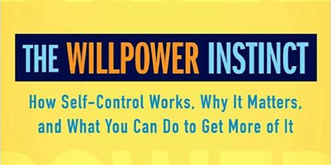 The Willpower Instinct Book Summary: Five Key Points - Onlinetivity