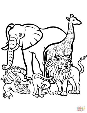 Land Animals Coloring Pages at GetColorings.com | Free printable ...