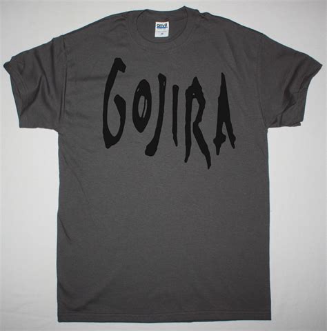 GOJIRA SCRATCHED LOGO NEW GREY CHRACOAL T SHIRT - Best Rock T-shirts