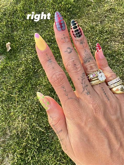 Hailey Bieber's Psychedelic Nail Art Proves Maximalist Manis Will Be ...