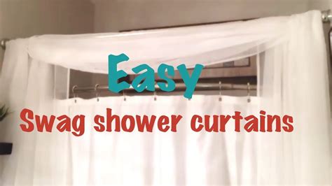 DIY SWAG SHOWER CURTAIN | CountryCurtains in 2020 | Diy swag, Curtains, Diy shower