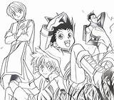 Hunter X Coloring Pages Killua Gon Kurapki And Leoriari  sketch template