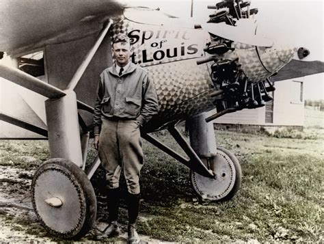 Digicolored: 1927 Charles Lindbergh, Spirit of St.Louis