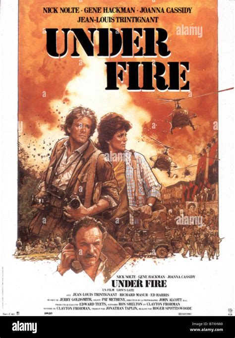 Under Fire Year: 1983 USA Director: Roger Spottiswoode Movie poster Stock Photo - Alamy