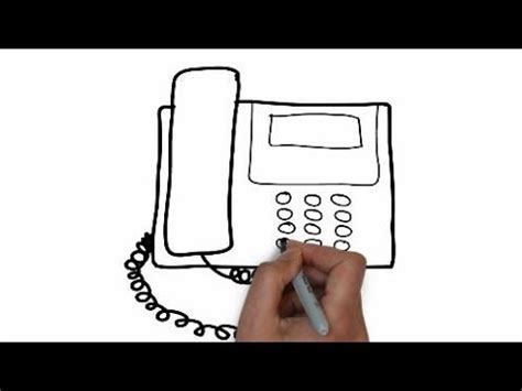 How to draw TELEPHONE || Landphone - YouTube