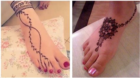 Ankle Henna Designs - Design Talk