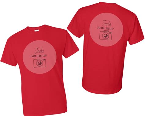 Front and Back Red T-shirt Mockup, Red T-shirt Mockup, Digital Mockup ...