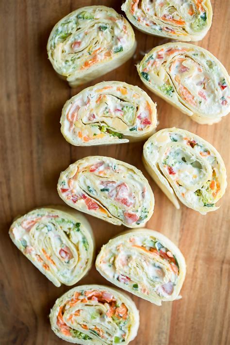 Vegetable Cream Cheese Tortilla Roll Ups - Peas And Crayons | Tortilla ...