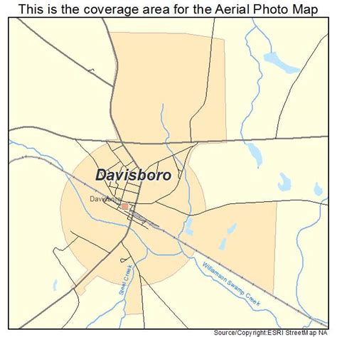 Aerial Photography Map of Davisboro, GA Georgia