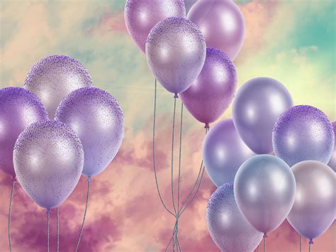 Purple Ombre Balloons PNG Purple Balloons Clip Art Lavender - Etsy